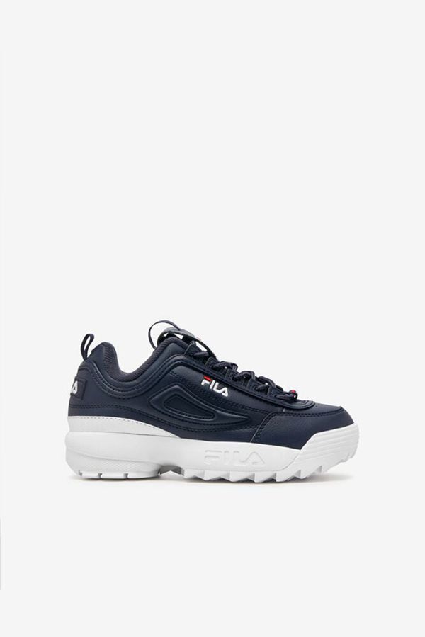 Fila Little Disruptor 2 Boy's Sneakers - Navy/White/Red,NZ 684-86035